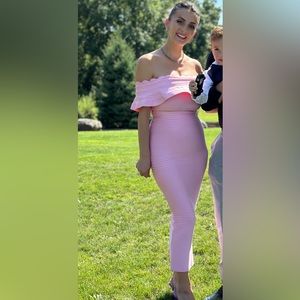 Bandage maxi wedding guest dress